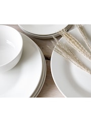 Mikasa 12 Piece White Alexis Porcelain Dinner Set - Image 4 of 6
