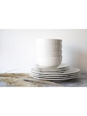 Mikasa 12 Piece White Alexis Porcelain Dinner Set - Image 5 of 6