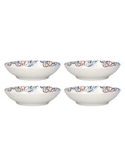 V&A Set of 4 Colourful Patterned Ceramic Pasta Bowls - Imagem 2 de 4