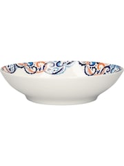 V&A Set of 4 Colourful Patterned Ceramic Pasta Bowls - Imagem 3 de 4