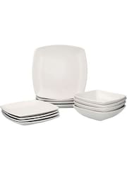 Creative Tops 12 Piece White Square Dinner Set - Image 3 of 3