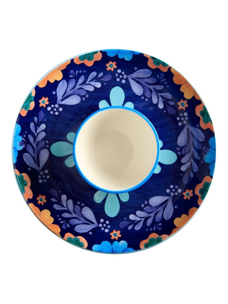 Maxwell Williams Blue Chip And Dip Platter Serving Plate And Bowl Set - Image 2 of 6