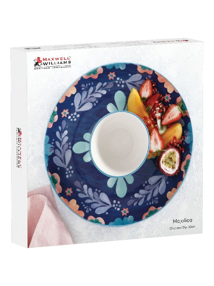 Maxwell Williams Blue Chip And Dip Platter Serving Plate And Bowl Set - Image 6 of 6