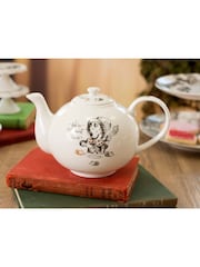 V&A White Large Alice in Wonderland China Teapot - Image 1 of 4