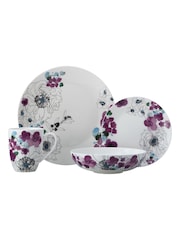 Maxwell Williams 16 Piece Purple Viola Coupe Modern Design Dinner Set - Image 1 of 2