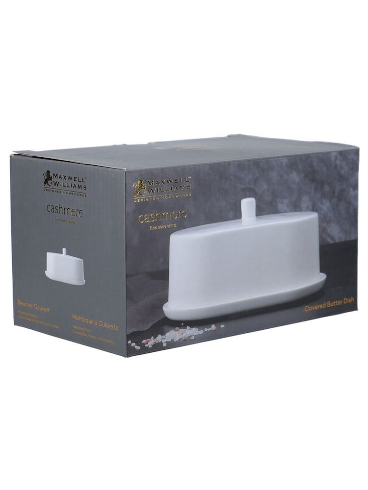 Maxwell Williams White Fine Bone China Butter Dish - Image 4 of 4