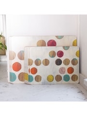 Creative Tops Set of 4 Cream Large Cork Backed Placemat Set with Retro Art - Image 2 of 6