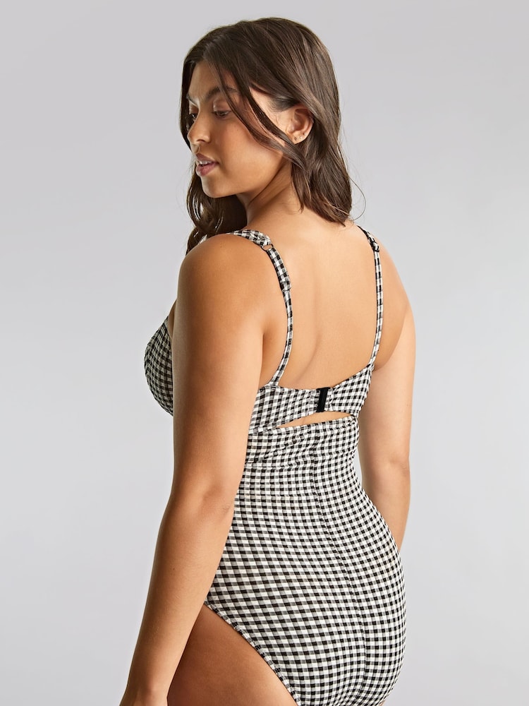 Panache Gingham Paloma Black Swimsuit - Image 2 of 3 Panache Gingham Paloma Black Swimsuit - Image 2 of 3