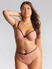 Panache Pink Gabrielle High Waist Brazilian Briefs - Image 2 of 4