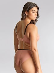 Panache Pink Gabrielle High Waist Brazilian Briefs - Image 3 of 4