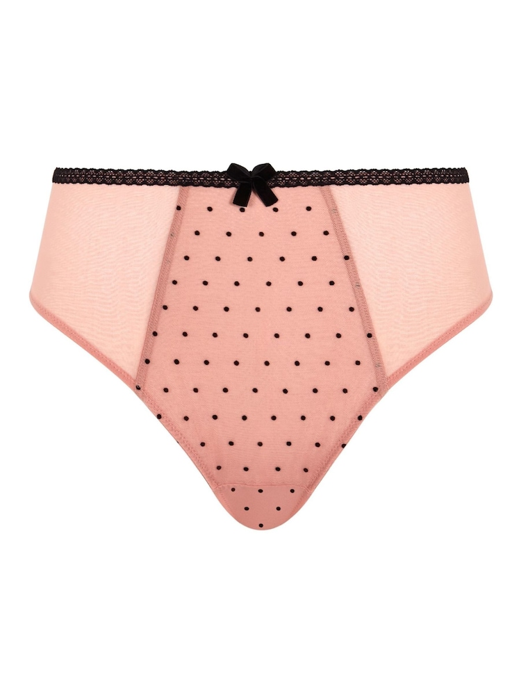 Panache Pink Gabrielle High Waist Brazilian Briefs - Image 4 of 4