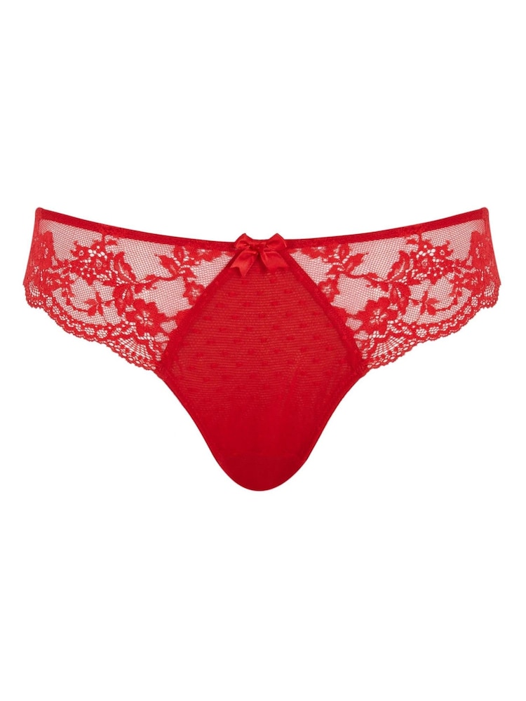 Panache Red Heidi Brazilian Briefs - Image 4 of 4 Panache Red Heidi Brazilian Briefs - Image 4 of 4