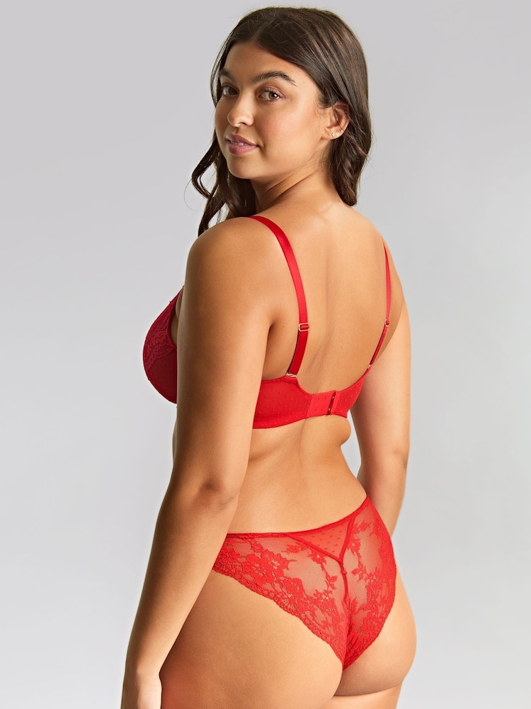 Panache Red Heidi Plunge Bra - Image 2 of 7 Panache Red Heidi Plunge Bra - Image 2 of 7