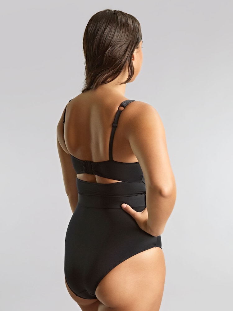 Panache Signature Serena Square Neck Black Swimsuit - Image 2 of 3 Panache Signature Serena Square Neck Black Swimsuit - Image 2 of 3
