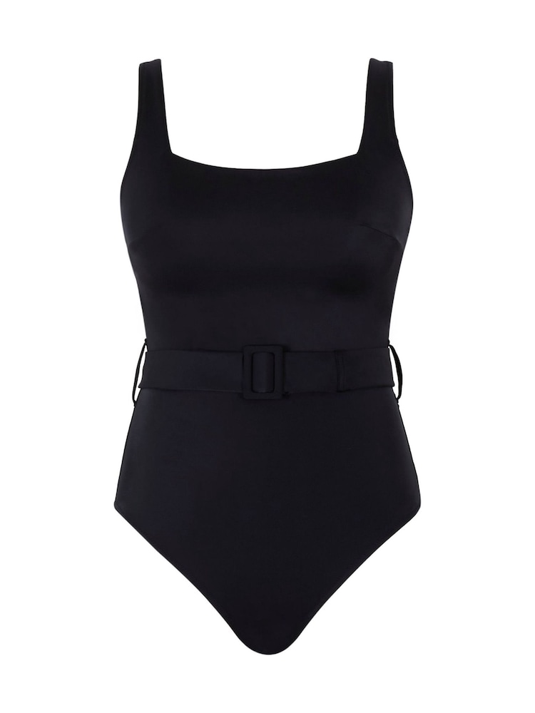Panache Signature Serena Square Neck Black Swimsuit - Image 3 of 3 Panache Signature Serena Square Neck Black Swimsuit - Image 3 of 3