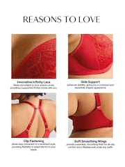 Sculptress Red Sophia Plunge Bra - Image 8 of 9