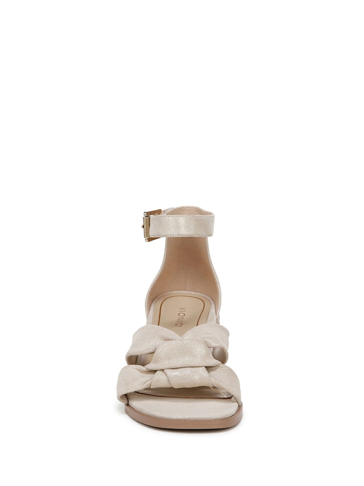 Vionic Regular Fit Gold Vionic Maia Ankle Strap Sandals - Image 3 of 6