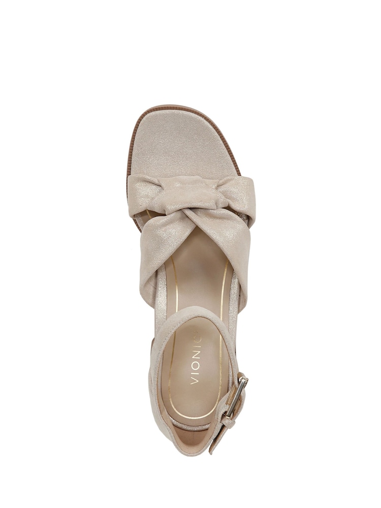 Vionic Regular Fit Gold Vionic Maia Ankle Strap Sandals - Image 5 of 6