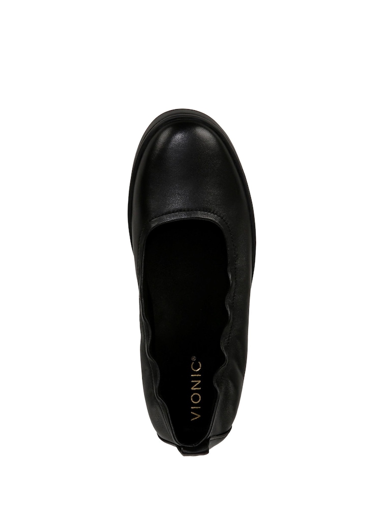 Vionic Coupe classique Uptown Ballet Noir Chaussures - Image 7 of 7
