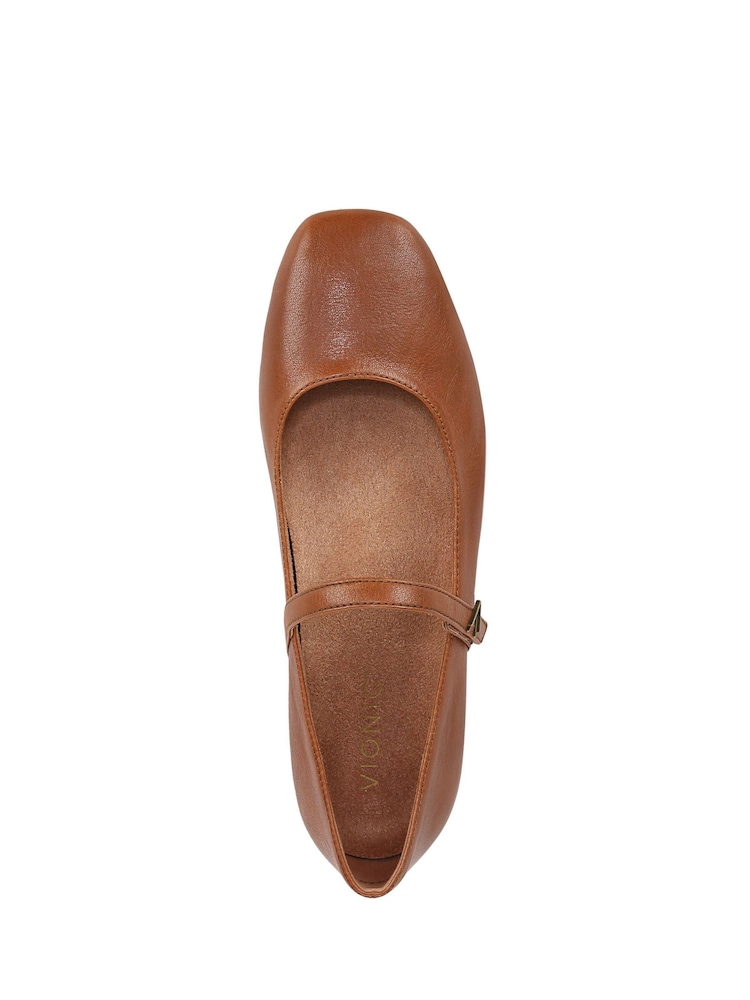 Vionic Wide Fit Mary Janes Alameda Flats - Image 7 of 7