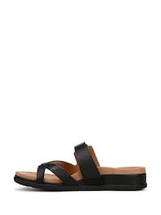 Negro - Sandalias de corte ancho con tira al dedo Carmela de Vionic - Imagen 2 de 7