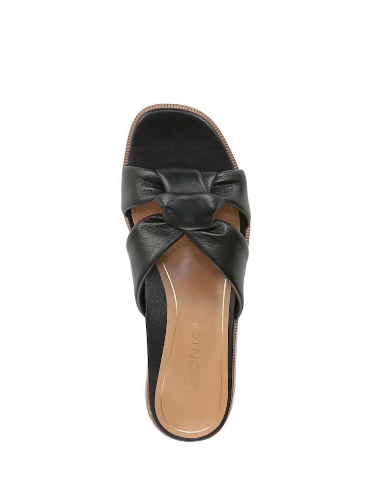 Vionic Regular Fit Mabel Black Slides - Image 5 of 6