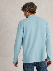 White Stuff Langarm-Poloshirt im Utility-Design aus 100 % Baumwolle - Bild 2 von 6