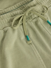 White Stuff Green Jude Jersey 100% Cotton Joggers - Image 6 of 6