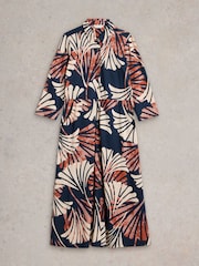 White Stuff Blue Rua Jersey Shirt Dress - Image 5 of 6