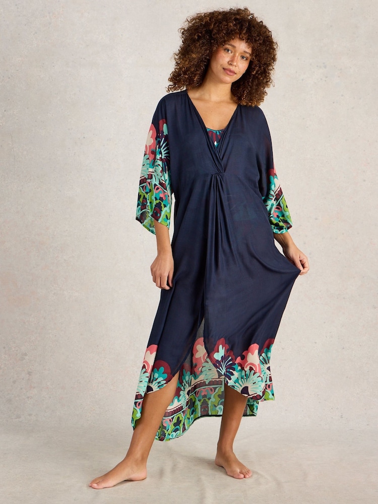 White Stuff Blue Cleo Kimono - Image 1 of 6