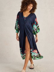 White Stuff Blue Cleo Kimono - Image 3 of 6