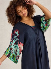 White Stuff Blue Cleo Kimono - Image 4 of 6