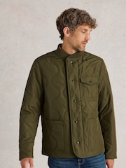 White Stuff Green Tenby Quilted Jacket - Image 1 of 6