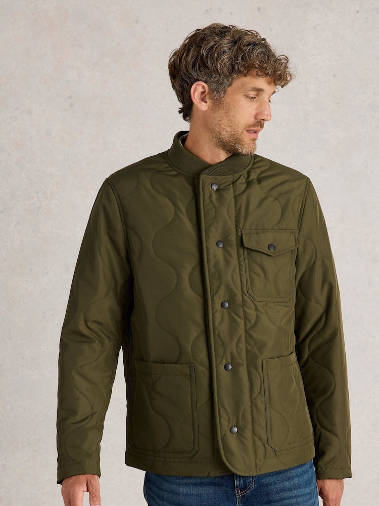 White Stuff Green Tenby Quilted Jacket - Image 1 of 6