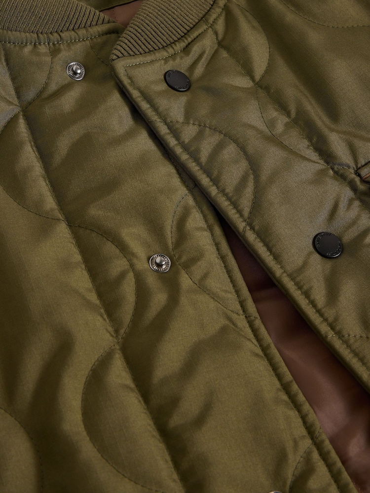 White Stuff Green Tenby Quilted Jacket - Image 6 of 6