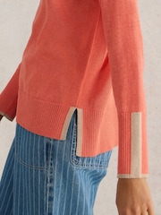 White Stuff Coral Olive Jumper - Image 4 of 6