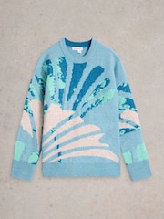 White Stuff Blue Louisa Jumper - Image 5 of 6