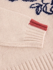 White Stuff Natural Sprig Floral Jumper - Image 7 of 7