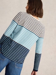 White Stuff Blue Clara Long Sleeve T-Shirt - Image 2 of 6