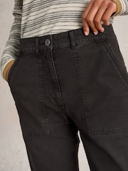 White Stuff Black Twister Chino Trousers - Image 4 of 6