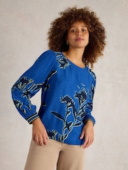 White Stuff Blue Angie Top - Image 1 of 6