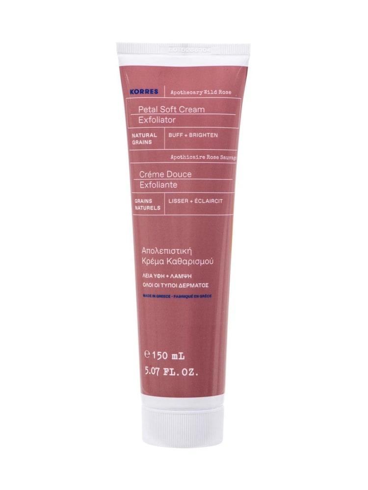 Korres Apothecary Wild Rose Petal Soft Cream Exfoliator 200ml - Image 1 of 2 Korres Apothecary Wild Rose Petal Soft Cream Exfoliator 200ml - Image 1 of 2