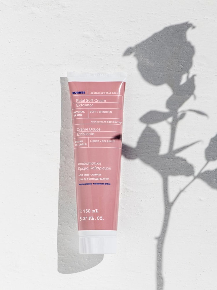 Korres Apothecary Wild Rose Petal Soft Cream Exfoliator 200ml - Image 2 of 2 Korres Apothecary Wild Rose Petal Soft Cream Exfoliator 200ml - Image 2 of 2