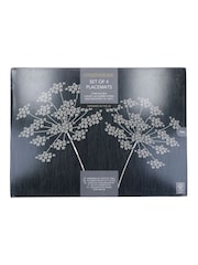 Creative Tops Set of 4 Black Large Cork Backed Placemats with Art Print - Image 4 of 4