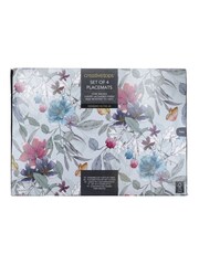 Creative Tops Set of 4 Teal Blue Large Cork Backed Butterfly Placemats - Image 4 of 4