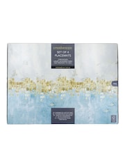 Creative Tops Set of 4 Blue Large Cork Backed Placemats with Art Print - Image 4 of 4
