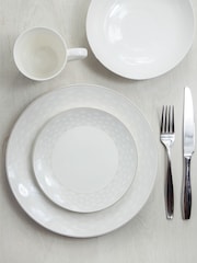 Maxwell Williams Set of 16 Grey Harlequin Coupe Dinner Set - Image 1 of 4