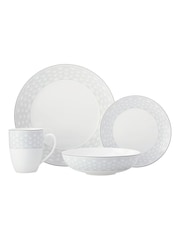 Maxwell Williams Set of 16 Grey Harlequin Coupe Dinner Set - Image 2 of 4
