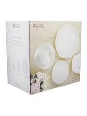 Maxwell Williams Set of 16 Grey Harlequin Coupe Dinner Set - Image 4 of 4