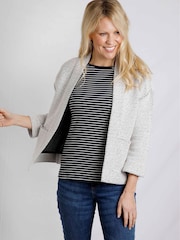 Weird Fish Cream Santosh Cropped Macaroni Cardigan - Image 1 of 9
